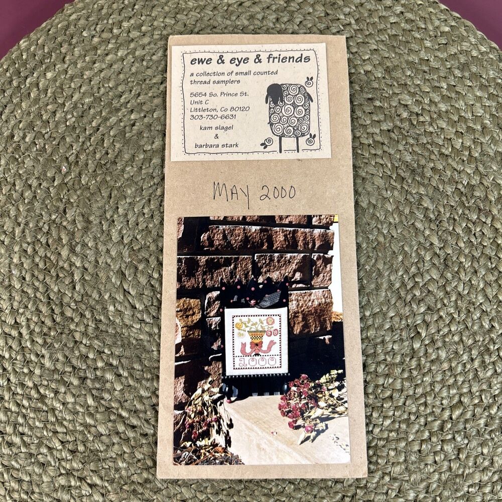 Ewe and Eye and Friends "May 2000" Cross Stitch Pattern Kam Slagel Barbara Stark